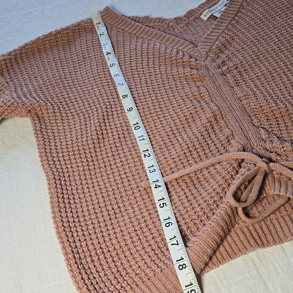 Sincerely Jules Cropped Ruched Front Sweater - Picture 8 of 12